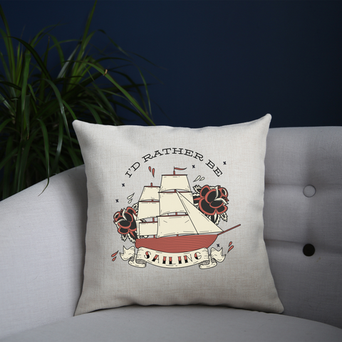 Nautical ship sailing ocean cushion 40x40cm Cover +Inner