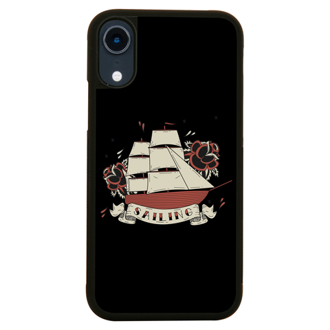 Nautical ship sailing ocean iPhone case iPhone XR