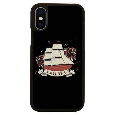 Nautical ship sailing ocean iPhone case iPhone XS