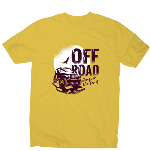 Off road conquer the land - car driving men's t-shirt - Graphic Gear