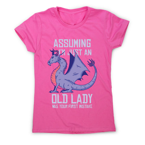 Old lady - funny mum women's t-shirt - Graphic Gear