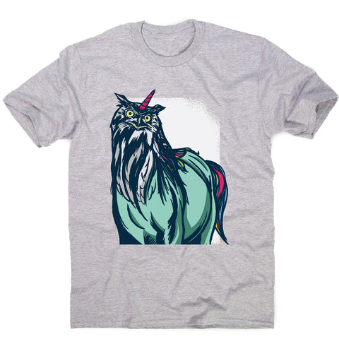 Owl unicorn - men's funny premium t-shirt - Graphic Gear