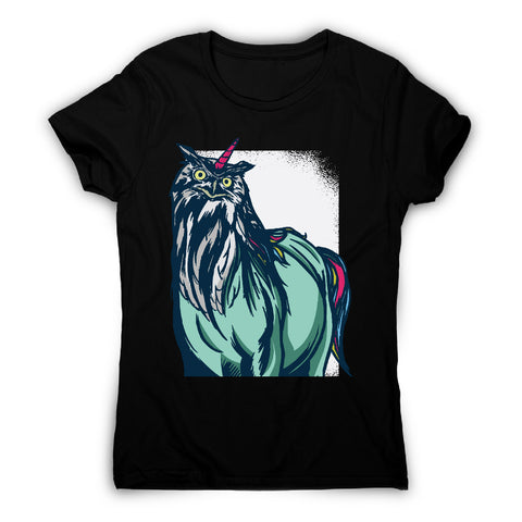 Owl unicorn - women's funny premium t-shirt - Graphic Gear