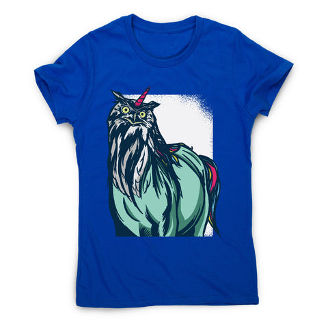 Owl unicorn - women's funny premium t-shirt - Graphic Gear