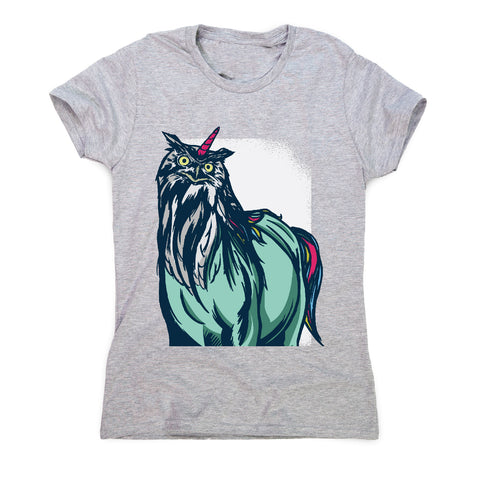 Owl unicorn - women's funny premium t-shirt - Graphic Gear