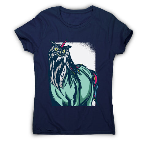Owl unicorn - women's funny premium t-shirt - Graphic Gear
