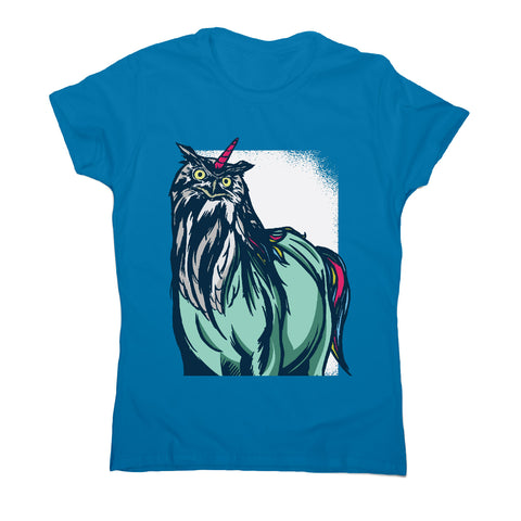 Owl unicorn - women's funny premium t-shirt - Graphic Gear