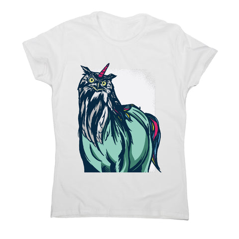 Owl unicorn - women's funny premium t-shirt - Graphic Gear