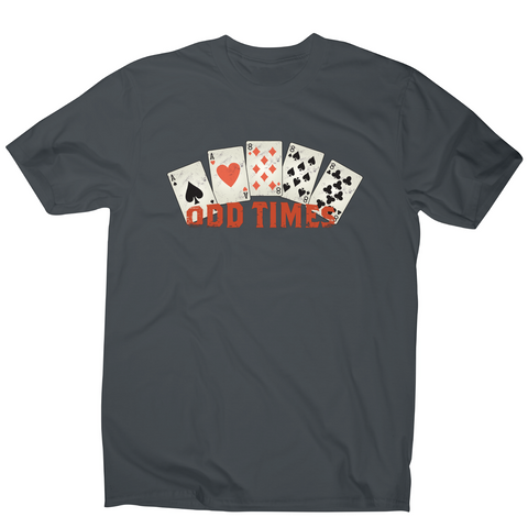 Odd times funny poker cards t-shirt men's - Graphic Gear