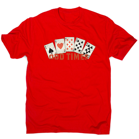 Odd times funny poker cards t-shirt men's - Graphic Gear