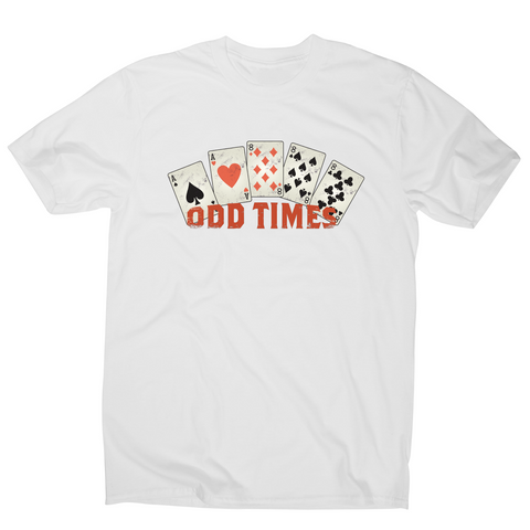 Odd times funny poker cards t-shirt men's - Graphic Gear