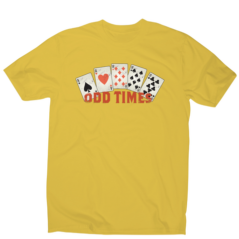 Odd times funny poker cards t-shirt men's - Graphic Gear