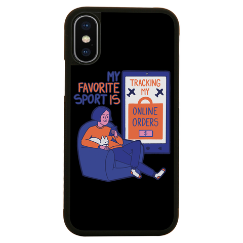Online shopping funny quote iPhone case iPhone XS