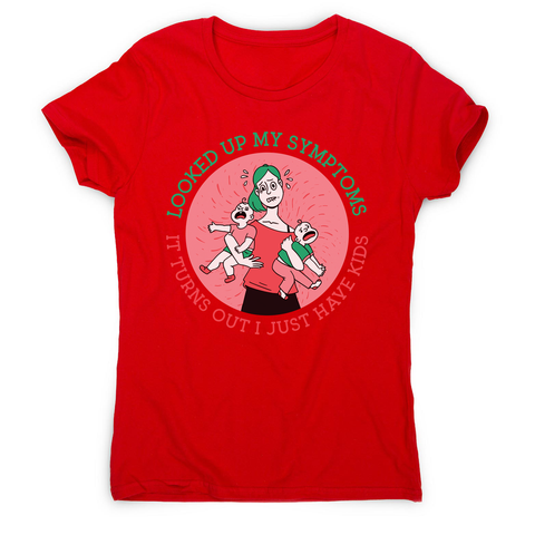 Overwhelmed mom women's t-shirt Red