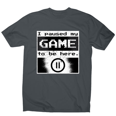 Paused gamer - men's t-shirt - Graphic Gear