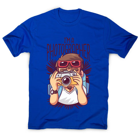 Photographer cartoon - men's funny premium t-shirt - Graphic Gear