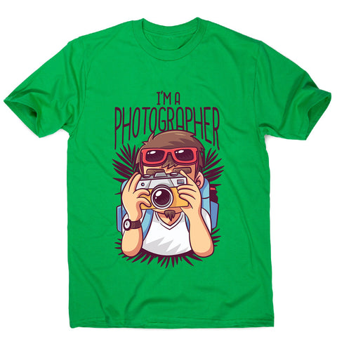 Photographer cartoon - men's funny premium t-shirt - Graphic Gear