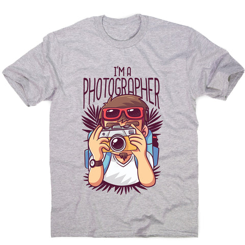 Photographer cartoon - men's funny premium t-shirt - Graphic Gear