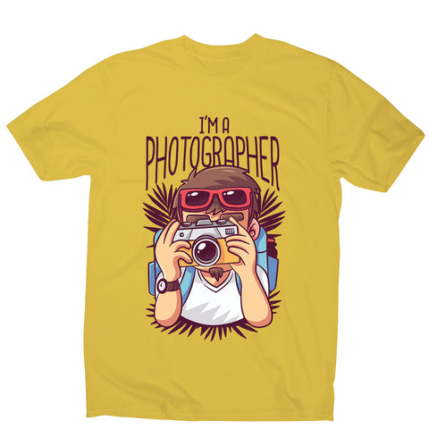 Photographer cartoon - men's funny premium t-shirt - Graphic Gear