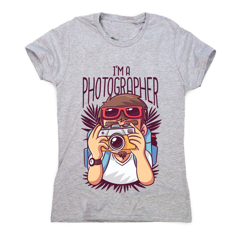 Photographer cartoon - women's funny premium t-shirt - Graphic Gear