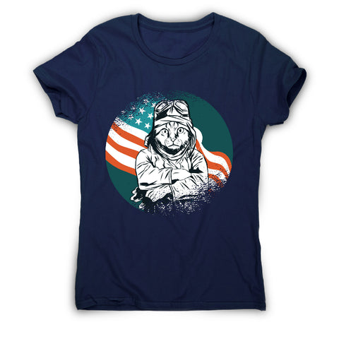 Pilot cat - funny cat women's t-shirt - Graphic Gear