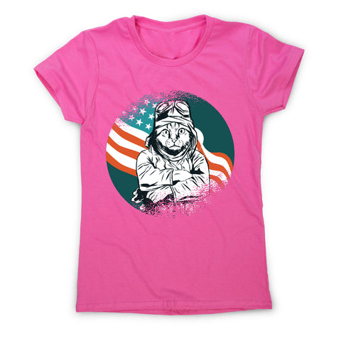 Pilot cat - funny cat women's t-shirt - Graphic Gear