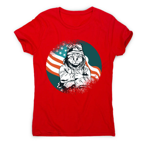Pilot cat - funny cat women's t-shirt - Graphic Gear