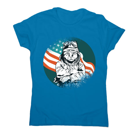 Pilot cat - funny cat women's t-shirt - Graphic Gear
