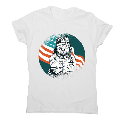 Pilot cat - funny cat women's t-shirt - Graphic Gear