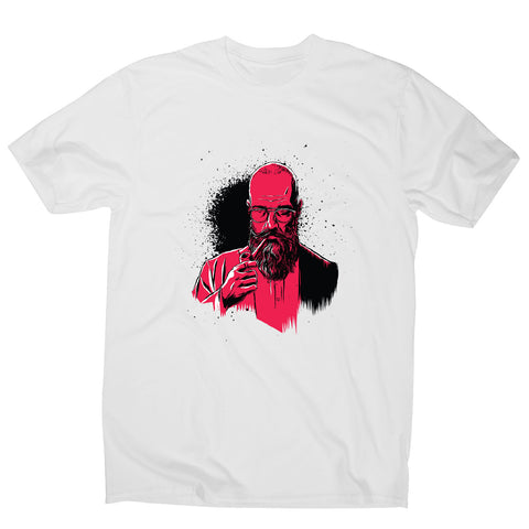 Pipe beard man - men's funny illustrations t-shirt - Graphic Gear