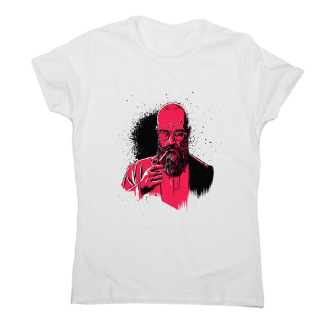 Pipe beard man - women's funny illustrations t-shirt - Graphic Gear