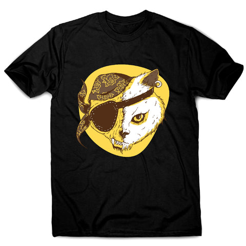 Pirate cat - men's funny premium t-shirt - Graphic Gear
