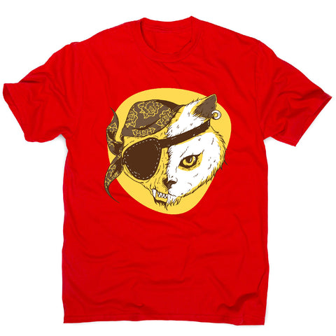 Pirate cat - men's funny premium t-shirt - Graphic Gear