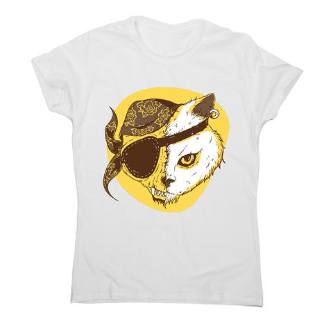 Pirate cat - women's funny premium t-shirt - Graphic Gear