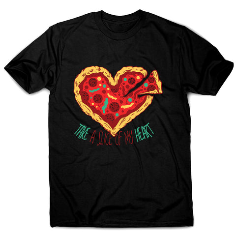 Pizza heart - men's funny illustrations t-shirt - Graphic Gear