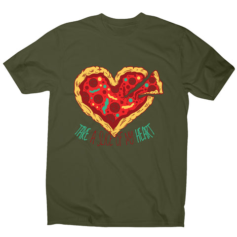 Pizza heart - men's funny illustrations t-shirt - Graphic Gear