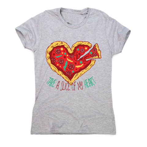Pizza heart - women's funny illustrations t-shirt - Graphic Gear