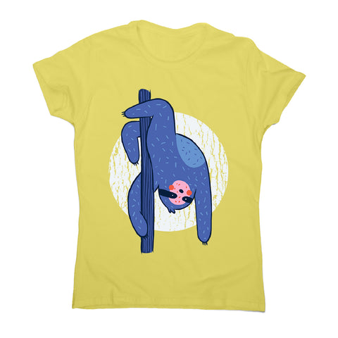 Pole dance sloth - women's funny illustrations t-shirt - Graphic Gear
