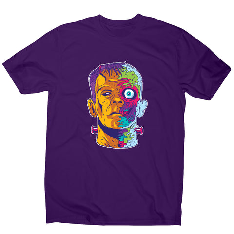 Psychedelic frankenstein - funny halloween men's t-shirt - Graphic Gear