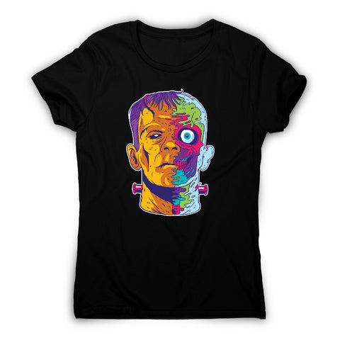 Psychedelic frankenstein - funny halloween women's t-shirt - Graphic Gear