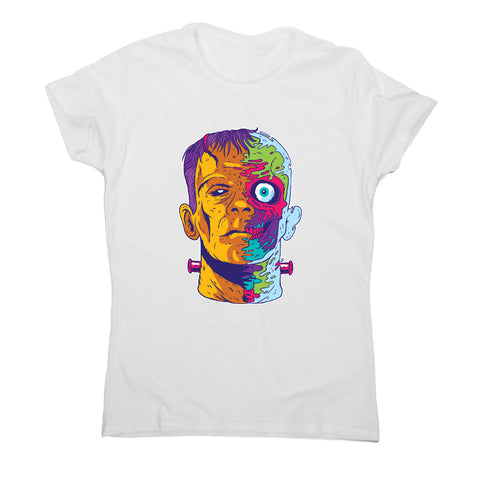 Psychedelic frankenstein - funny halloween women's t-shirt - Graphic Gear