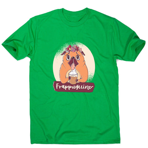 Pug frappuccino - funny dog men's t-shirt - Graphic Gear