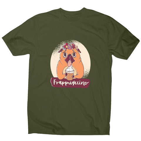 Pug frappuccino - funny dog men's t-shirt - Graphic Gear