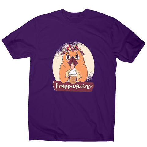 Pug frappuccino - funny dog men's t-shirt - Graphic Gear