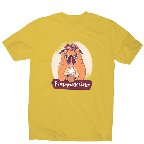 Pug frappuccino - funny dog men's t-shirt - Graphic Gear