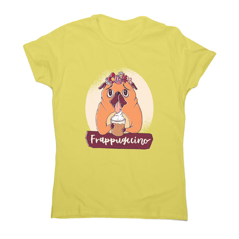 Pug frappuccino - funny dog women's t-shirt - Graphic Gear