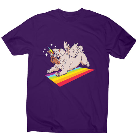 Pug unicorn - men's funny premium t-shirt - Graphic Gear
