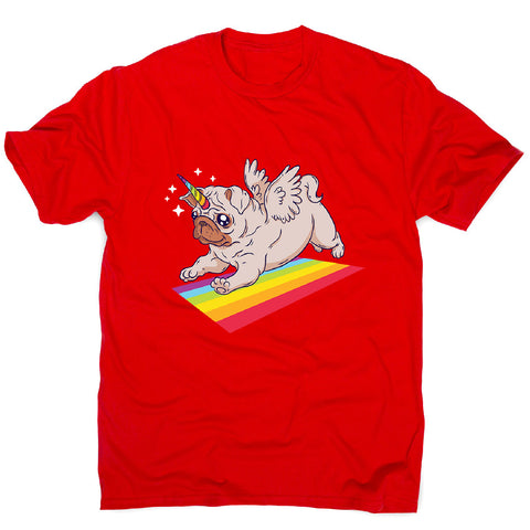 Pug unicorn - men's funny premium t-shirt - Graphic Gear