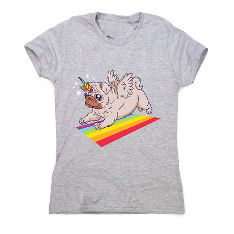 Pug unicorn - women's funny premium t-shirt - Graphic Gear