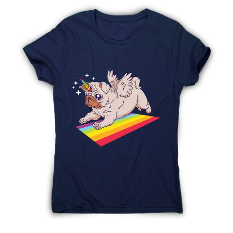 Pug unicorn - women's funny premium t-shirt - Graphic Gear